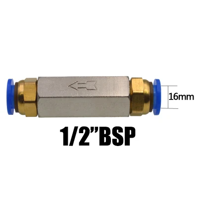 Pneumatisches messing-rückschlagventil mit vollem durchgang, einwegventil ohne rückschlag für luftkompressoren: Weiß