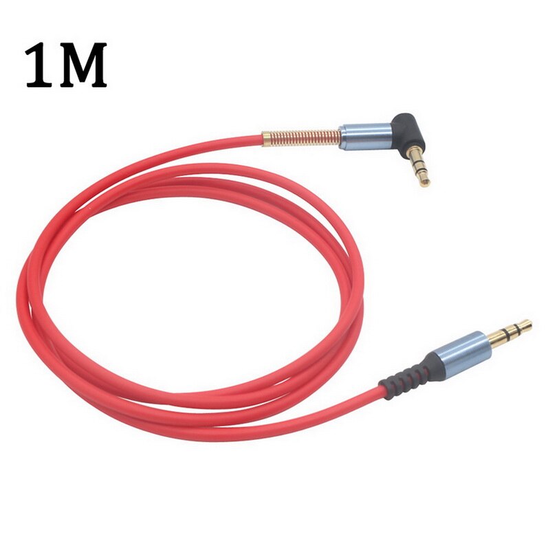 Elbow spring retractable 3.5mm audio cable aux audio speaker cable retractable cable car cable Extension Cable Retractable Cable: Red straight line