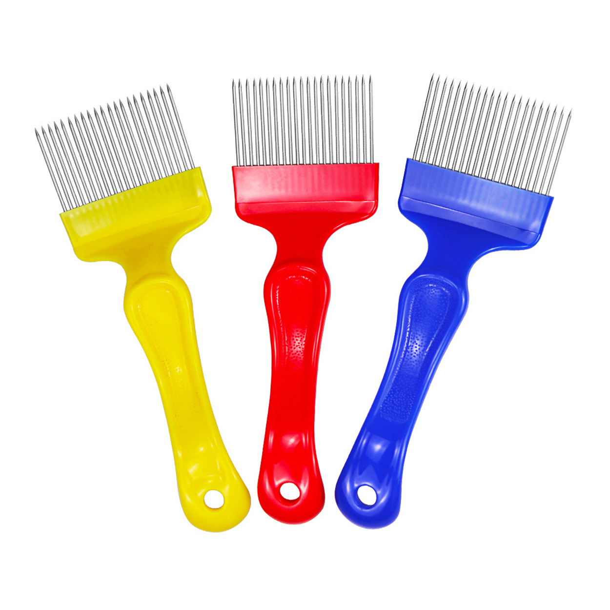 1 Pc Bijenteelt Schop Honing Spatel Anti-slip Handvat 21 Naaldvormige Cut Honing Mes Spoor Tand bijenkorf Gereedschap