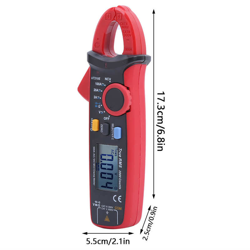 Multimeter UNI-T LCD Clamp Mini Digital Clamp Meter Handheld Multimeter Circuit Electrical Testing Instrument Amper