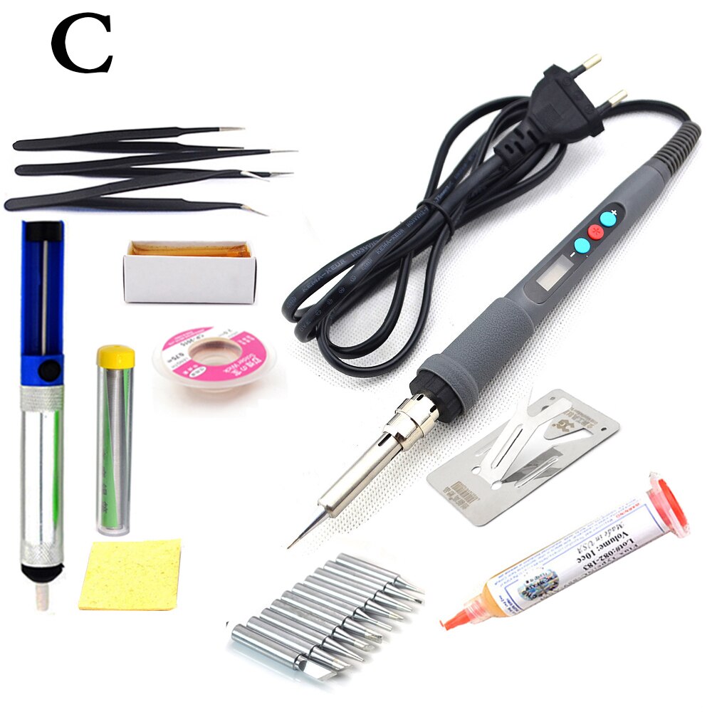 60W Constant Electric soldering iron temperature adjustable Welding Solder iron rework station soldering iron accessories 220V: 60W 559 10TIP C