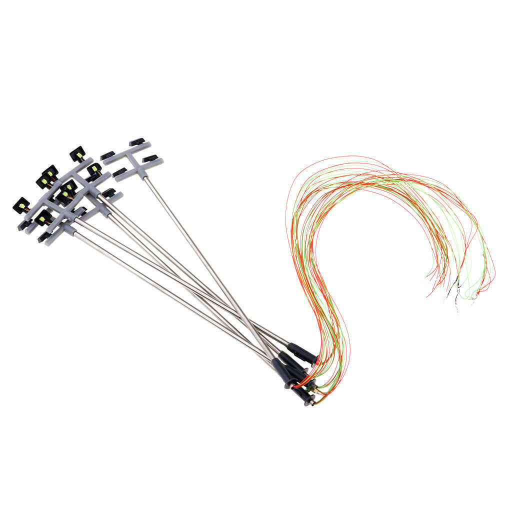 1:100 Ho 4 Led Straatverlichting Landschap Mini Lantaarnpaal Voor Zand Tafel Model
