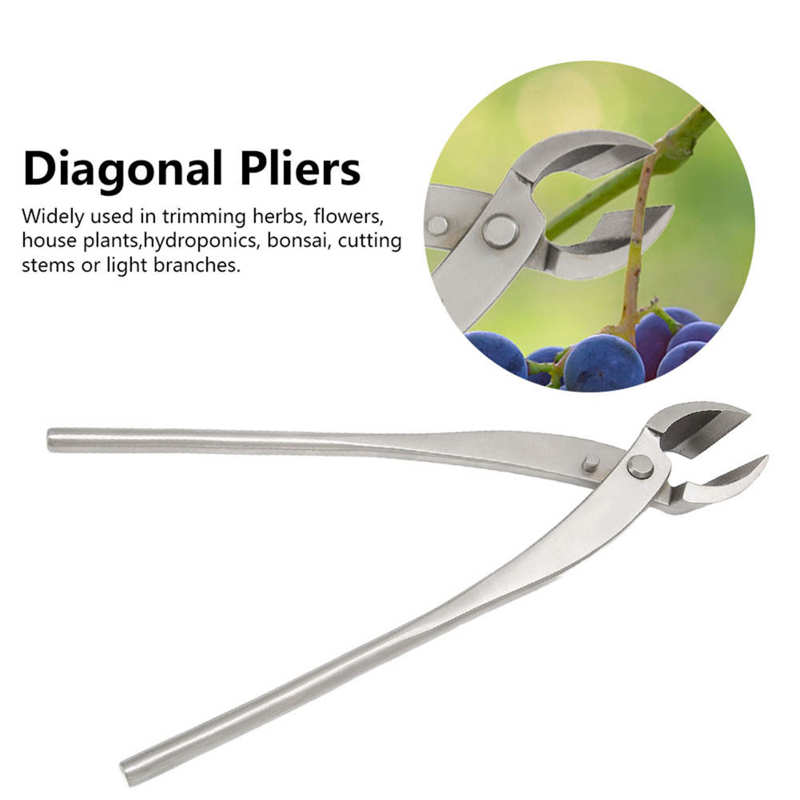 280mm Branch Cutter Diagonal Ergonomic Handle Stainless Steel High Hardness Wear Resistant Easy Cutting Tree Cutter for Bonsai