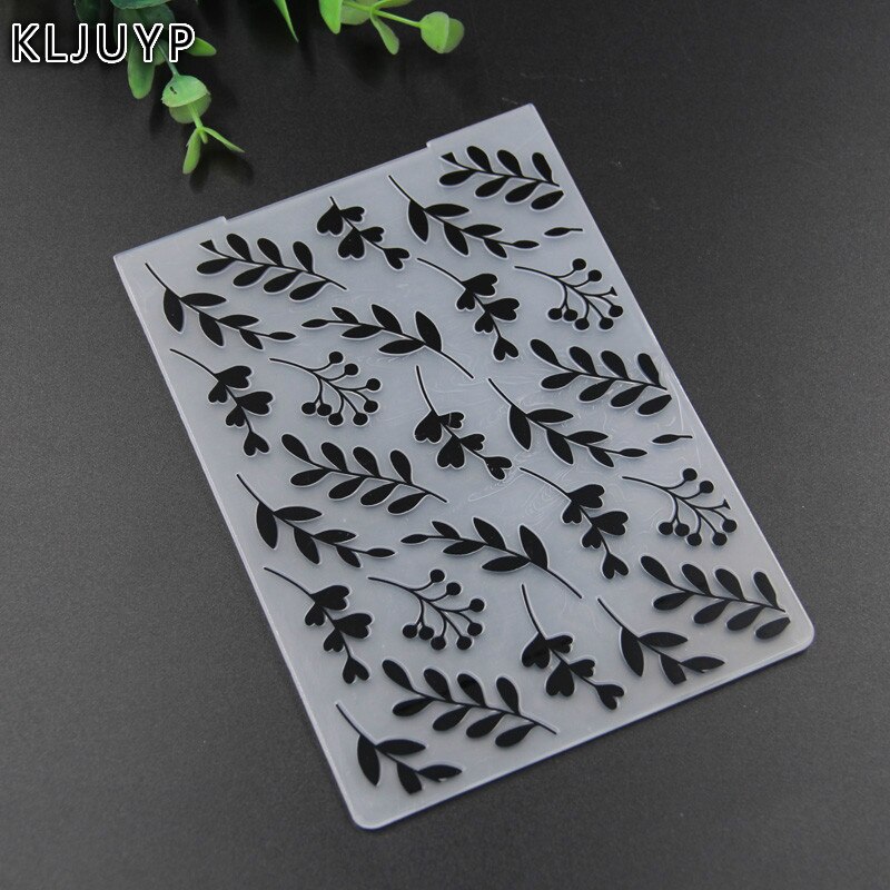 KLJUYP Leaf Plastic Embossing Folders for DIY Scrapbooking Paper Craft/Card Making Decoration Supplies