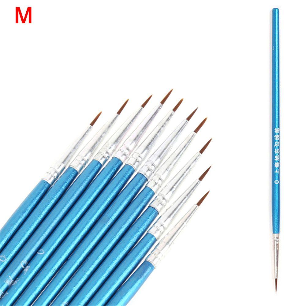 10Pcs/Lot Pastry Line Drawing Pen Baking Tools Nylon Fiber Line Drawing Pen Wooden Handle Chocolate Fondant Cake Decorating: M