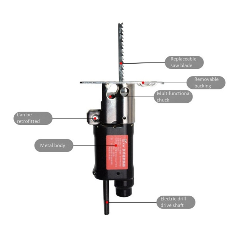 Retail Reciprocating Saw Power Tools Electric Drill Reciprocating Saw Convenient Woodworking Cutting Tools
