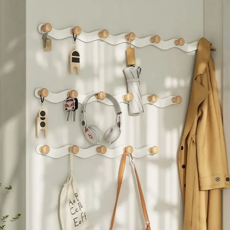 4/5/6/7/8 Tür hinten Haken Kleidung Mantel Hut Schal Schlüssel Kleiderbügel Wandre gal für Wohnzimmer Küche Bad Organizer Halter
