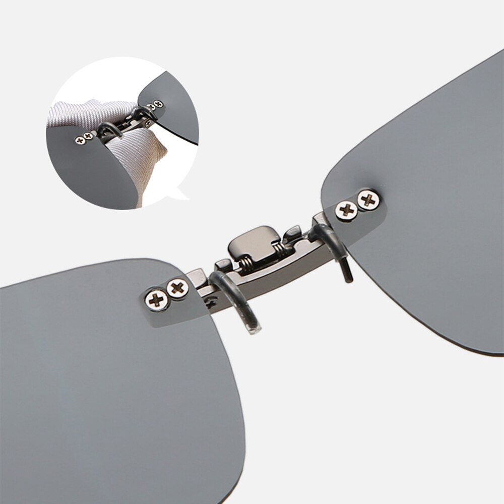 Universele Clip-On Gepolariseerde Zonnebril Auto Driver Bril Anti-Uva UV400 Hd Rijden Lens Clip Op Zonnebril Interieur accessoires