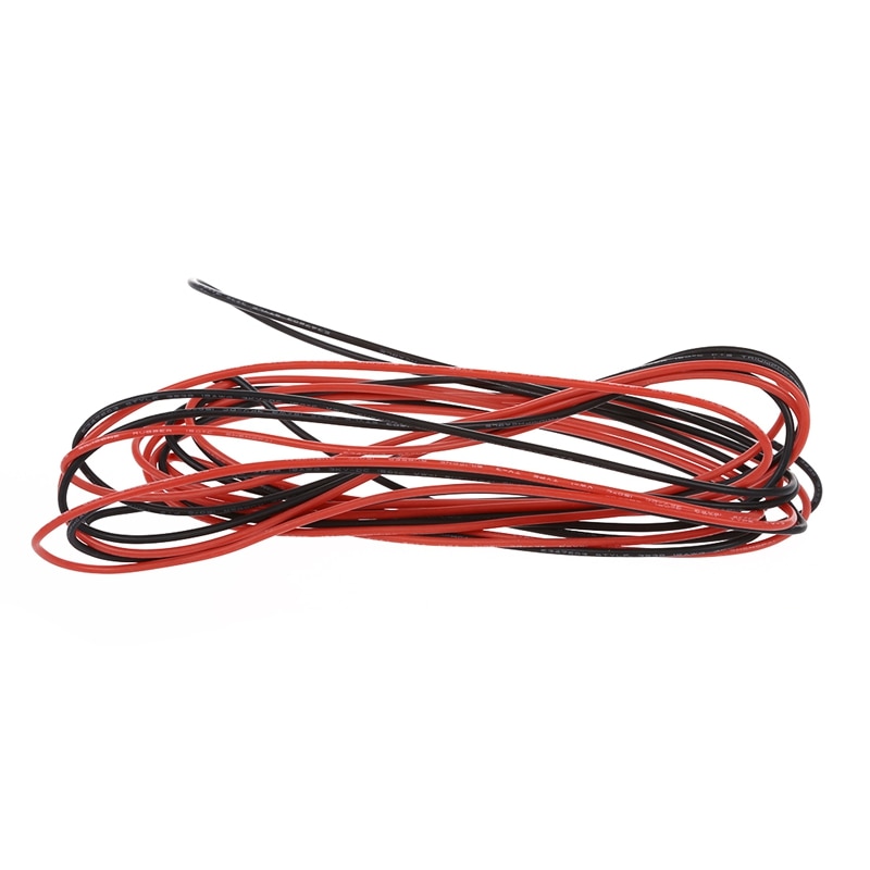 2x 18 Gauge & 2x 16 Gauge AWG Silicone Rubber Wire Cable Red Black Flexible