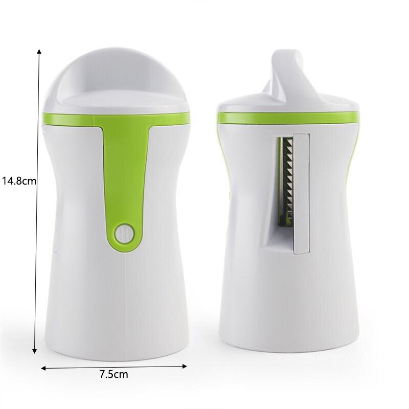 Wonderlife Portable Spiralizer Vegetable Slicer Handheld Spiralizer Peeler Stainless Steel Spiral Slicer for Potatoes: Default Title