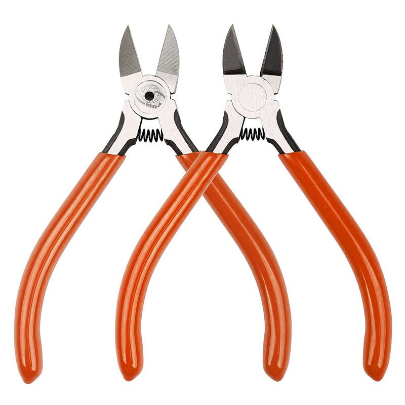 (2pcs/ lot) Stainless Steel Diagonal Pliers Nipper Durable Cable Side Cutter Plier Cable Scissors Shear Handy Wire Cutting Tool