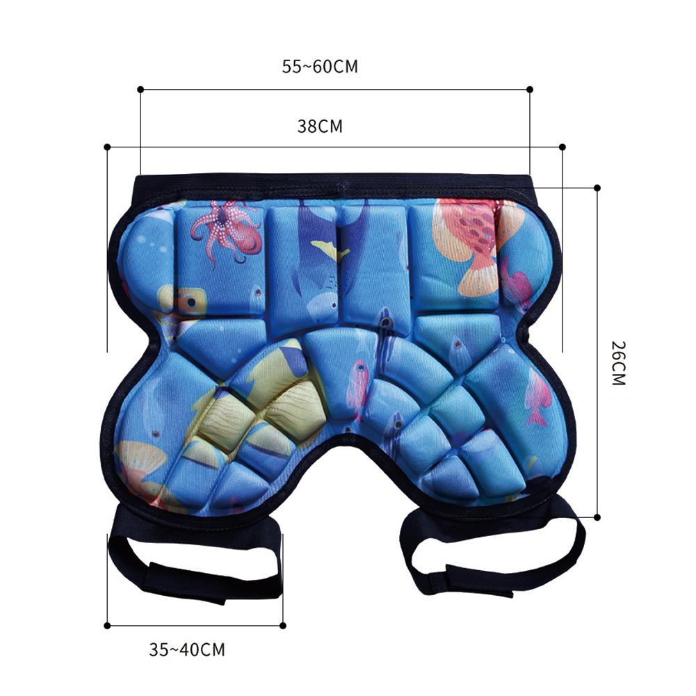 Deportes al aire libre de esquí Skate Snowboard protección Protector de esquí de patinaje Protector acolchado cadera pantalones cortos para niños de los niños