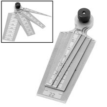 Jauge conique métrique en acier inoxydable, jauge d'écart pour mesurer les Dimensions de dégagement des trous de forage outils de mesure à la main 0-29mm Slver