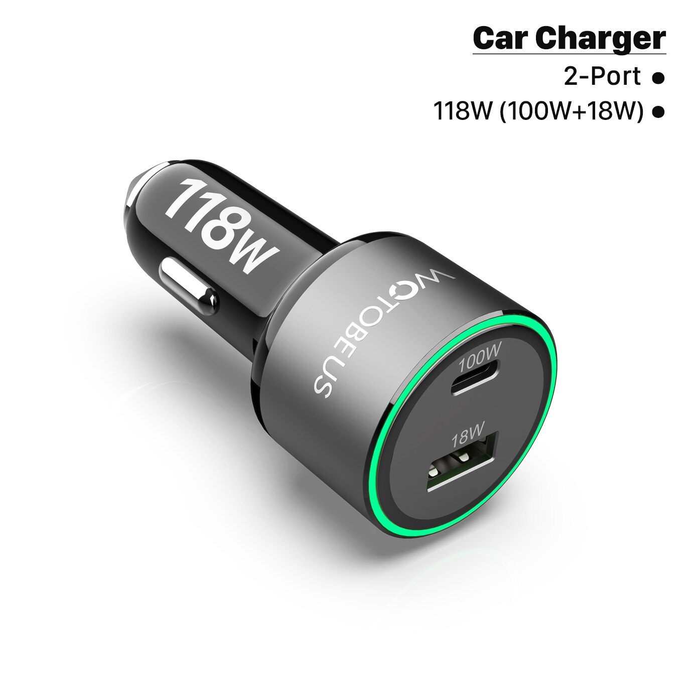PD 100W USB Car Charger QC5.0 QC3.0 Type C Fast Charging for MacBook Lenovo Dell Xiaomi laptop iphone 13/12 Samsung S21/20 Pixel: 118W Car Charger