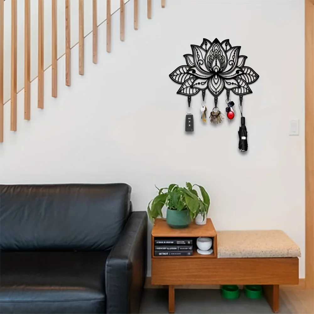 HelloYoung-perchero de Metal montado en la pared, perchero decorativo moderno, gancho para estante de almacenamiento para colgar en la pared, decoración de pared del dormitorio del hogar