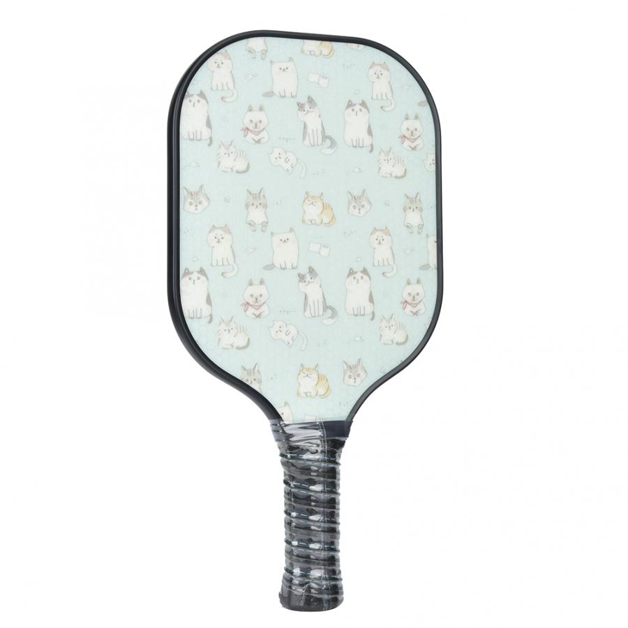 Portable Pickleball Paddle Fiberglass Pickleball Paddle Elastic Roughened Surface Sport Equipment with Breathable Handle Grip