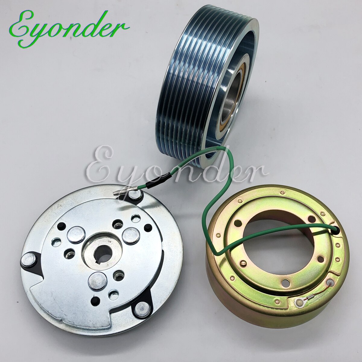 AC A/C Air Conditoning Compressor Magnetic Electromagnetic Pulley Clutch Kit 24V 10PK PV10 for SANDEN 5H14 SD5H14 508