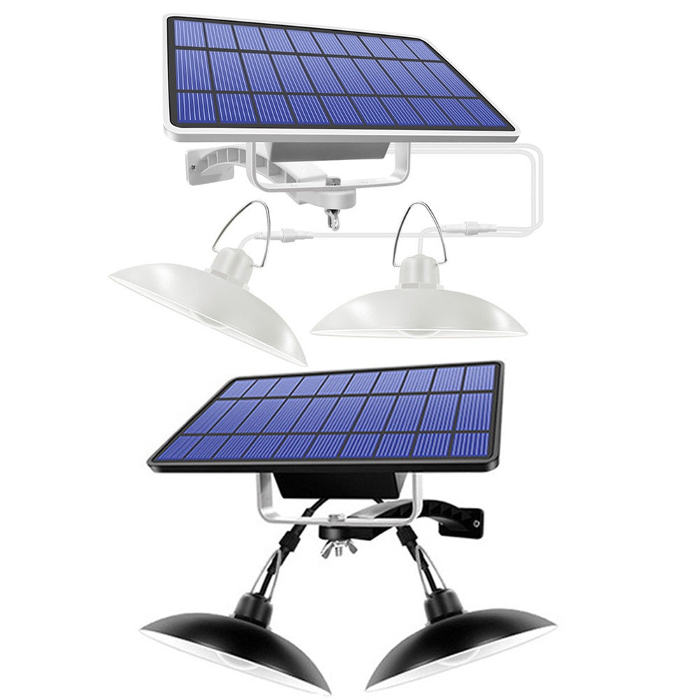 Solar Pendant Light Outdoor Indoor Hanging Solar Powered Shed Lights Waterproof Decoration Lamp For Barn Farm Garden Yard Patio