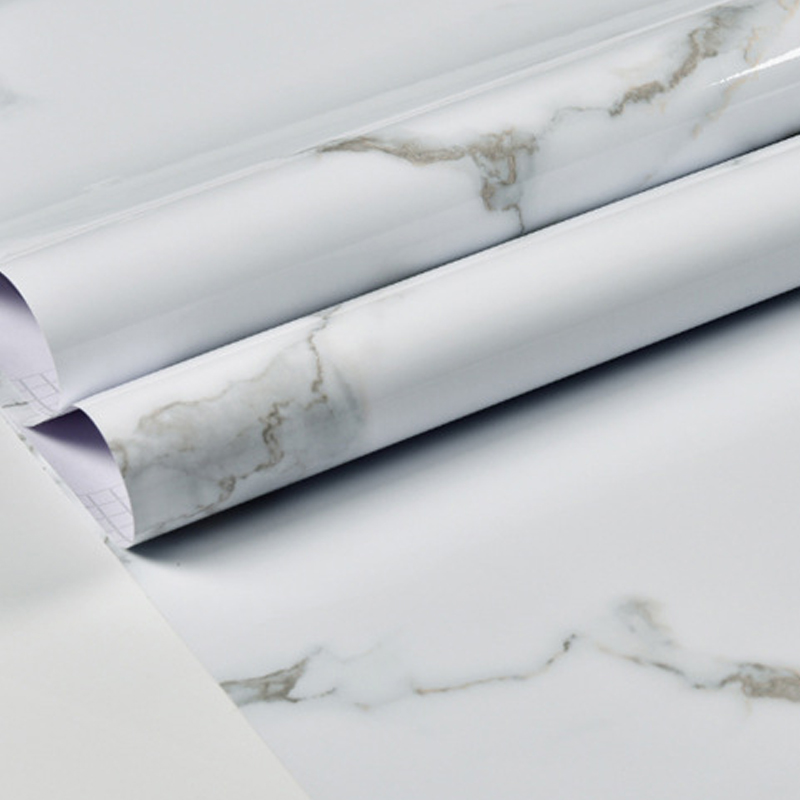 Papel pintado de pegatinas de pared de mármol, pegatinas de pared autoadhesivas de cocina, pegatinas impermeables de PVC a prueba de grasa, pegatinas de baño: Negro