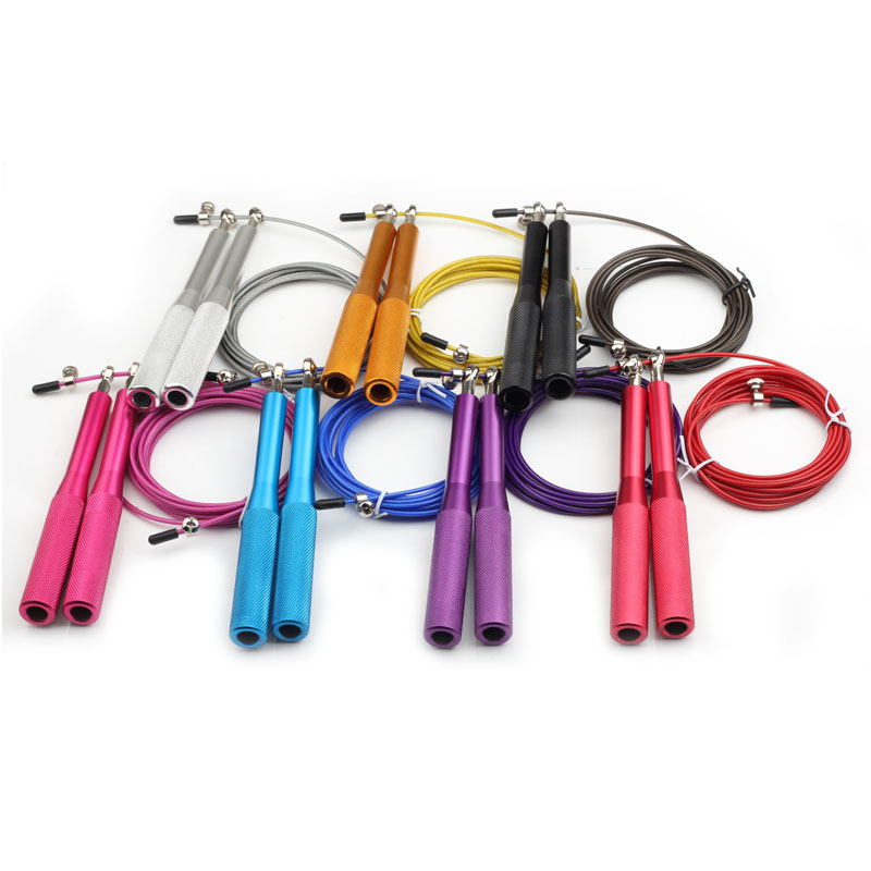 Neue Fitness Springseile Crossfit Schwere Stahl Draht Geschwindigkeit Springseil für Boxen MMA Ausbildung Ausrügestochen Fitnessstudio Trainer Springseil