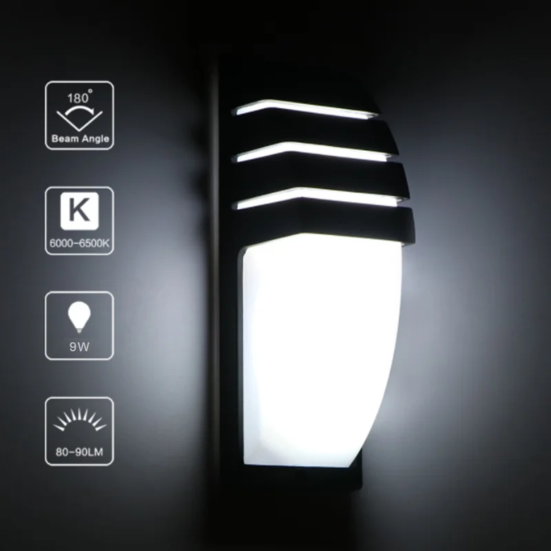 Outdoor Waterdichte Aluminium Led Wandlamp Tuin Balkon Terras Gangpad Binnenplaats Buitenmuurlamp Indoor Wandlamp Home Decor: Warm White