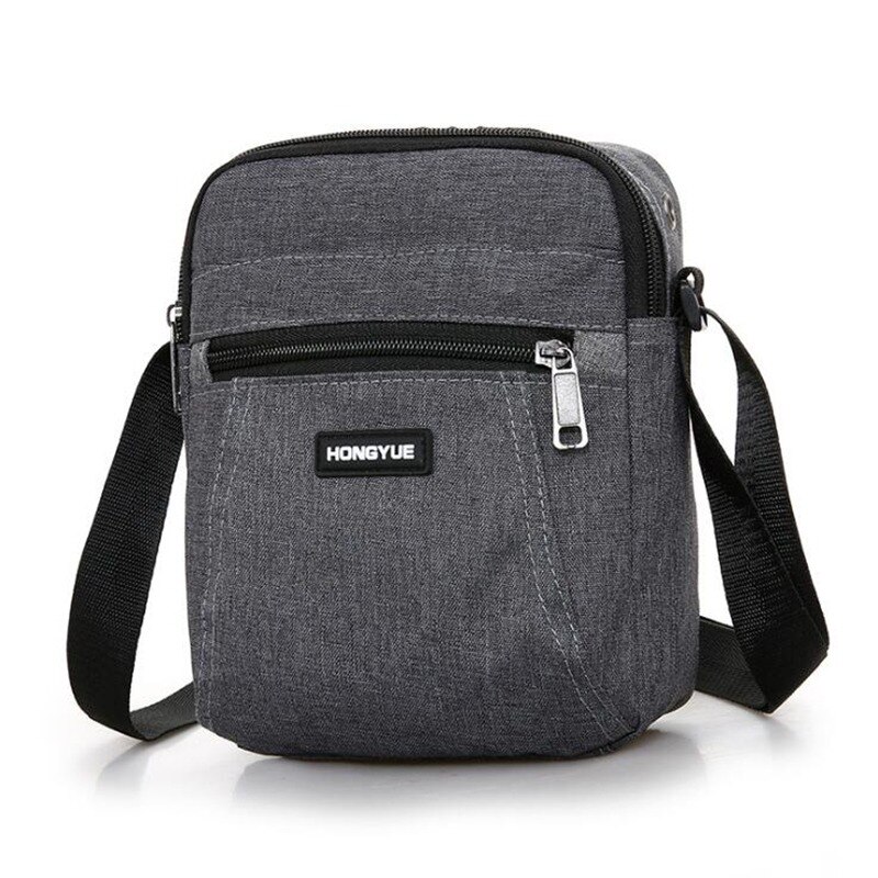 Herren Bote Tasche Umhängetasche Schulter Taschen Reisetasche Mann Geldbörse Kleine Schlinge Pack für Arbeit Geschäft: dunkel grau