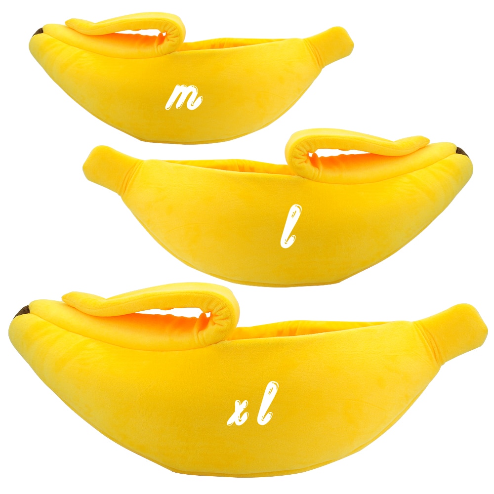 Banane mignon Chat Lit Maison Pour Animaux De Compagnie Chiot Coussin Banane Chenil Portable Tapis Pour Animaux De Compagnie Lits Pour Chats Chaton Doux Cama Gato Fournitures Pour Animaux de compagnie