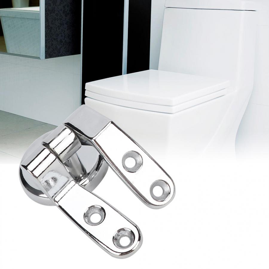 1 par toiletlåg beslag zinklegering toiletlåg hængsler badeværelse wc reparation udskiftningssæt med fittings effekt toiletsæde hængsel
