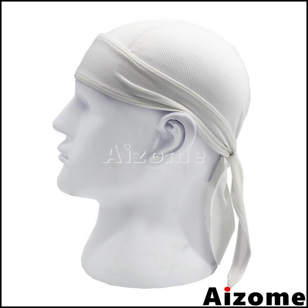 Pañuelo pirata para la cabeza para 1x hombres y mujeres, pañuelo para la cabeza tipo do-rag, pañuelo para la cabeza estilo motociclista, pañuelo para la cabeza estilo hip hop rock.: Blanco