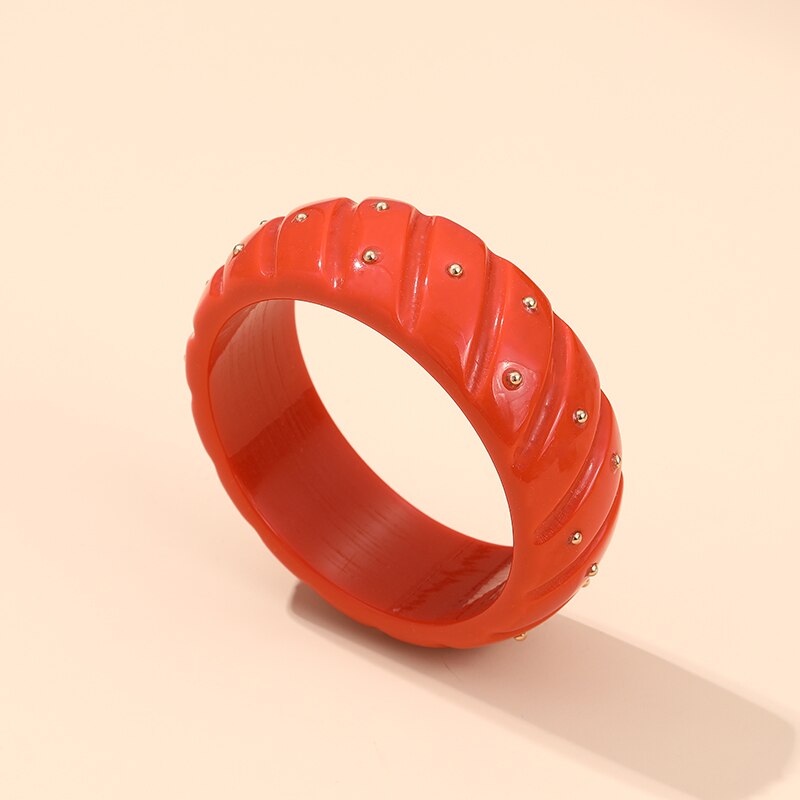 Moda colorida resina festa bangles para mulheres indiano jóias metal ponto bangle com designer encantos pulseiras pulseira elegante: KB216-2