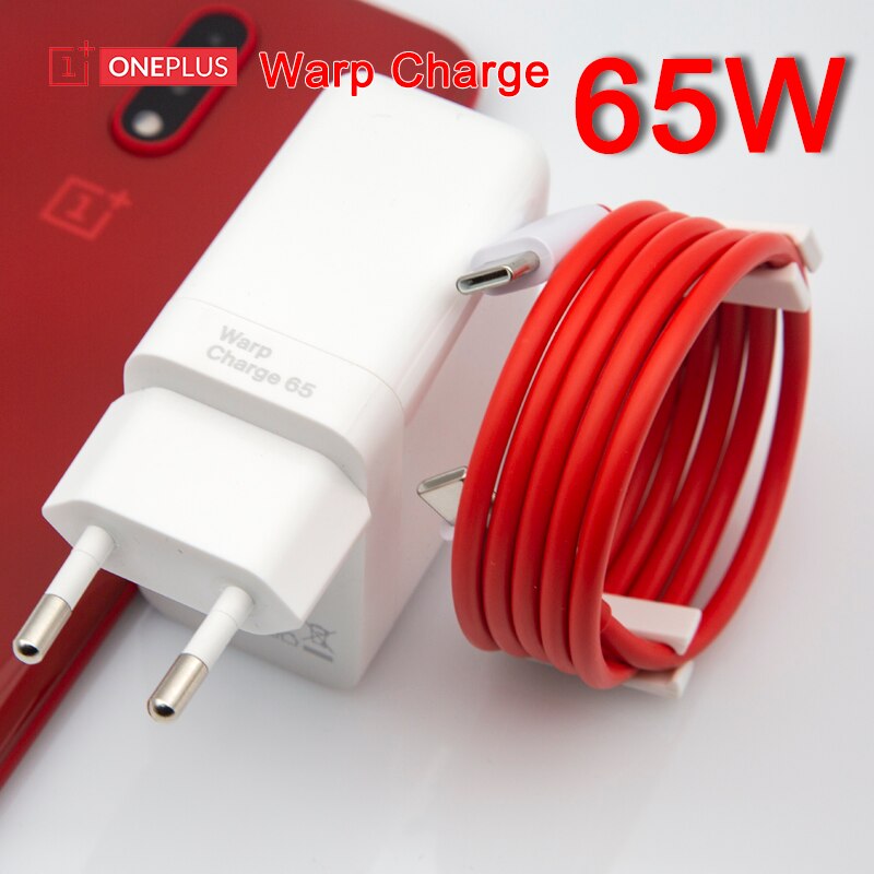 Original oneplus warp charge 65w netzteil eu/us schnellladegerät 65w usb-c auf usb-c kabel oneplus 9 pro 9r 8t 8 nord  n100
