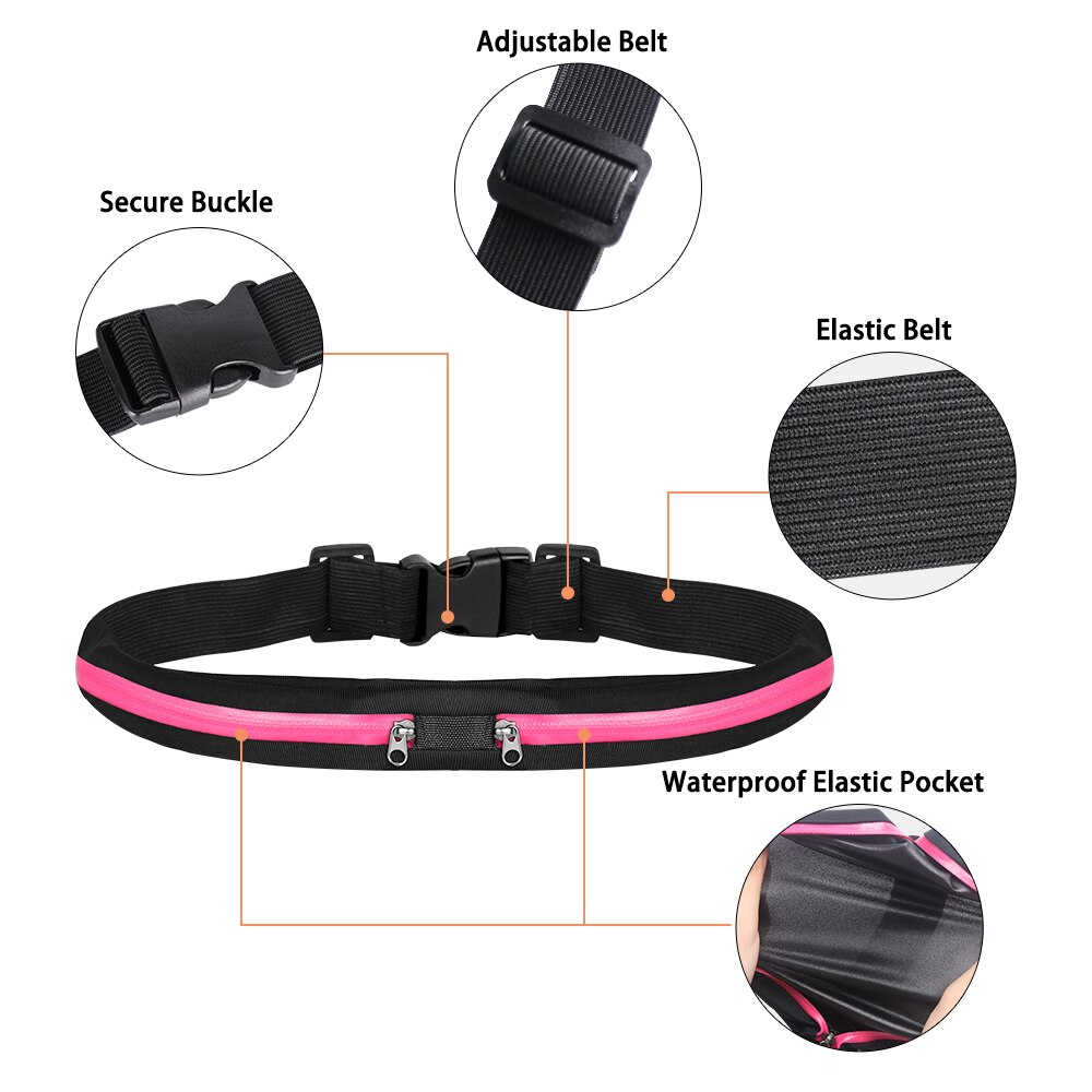 Geestock hardloop heuptas heuptas dames sport heuptas heren waterafstotend heuptasje deelbare heuptas jogging telefoonhoesje