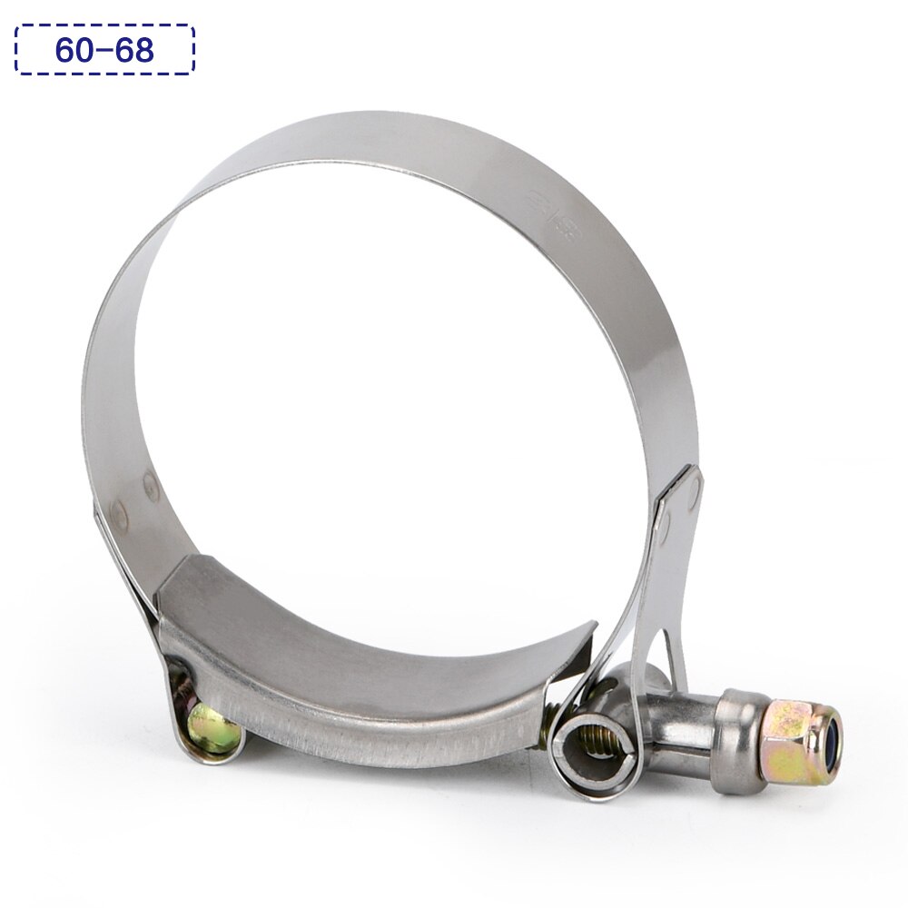 2 "2,25" 2,5 "3" 3,5 "Abrazadera T tornillo abrazadera T manguera abrazadera de acero inoxidable t-bolt Turbo Silcone abrazadera de manguera 56-125mm T abrazaderas Clip: Oro