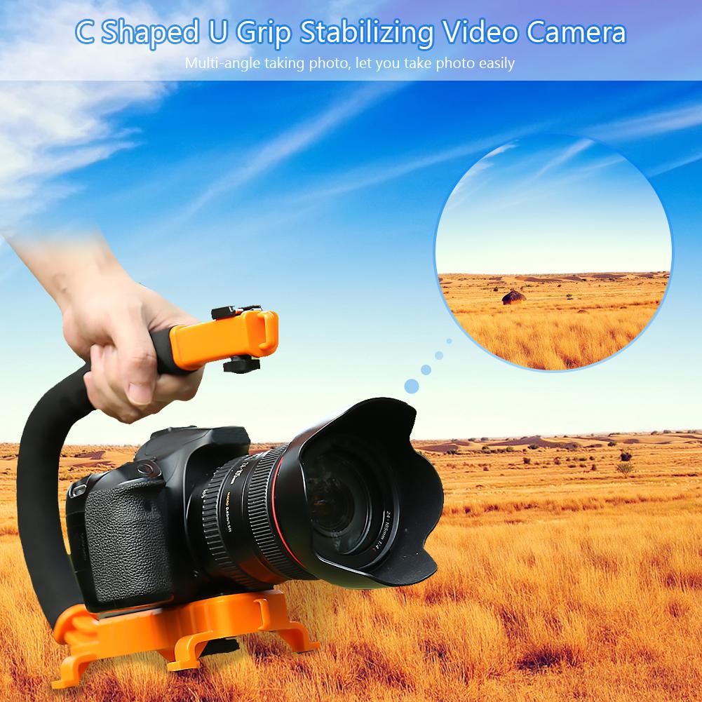 C/U geformt Video Handheld Stabilisator Kamera Griff Griff für DV Camcorder DSLR oben Heißer Stiefel Clevere Platzierung