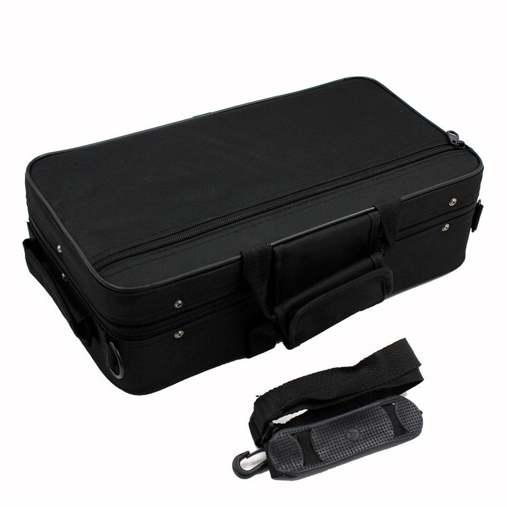 Estuche de almacenamiento para clarinete, bolsa de transporte para concierto, gruesa, acolchada, de tela Oxford, impermeable, b, plana, para estudiante, Oboe, trompeta, Correa dura