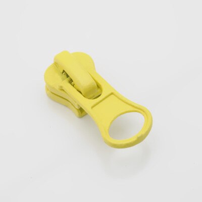 Meetee 20 Pcs 5 # Hars Rits Hoofd Dikke Voor Hars Zip Pull Slider Diy Reparatie Kussen Quilt Beddengoed Zakken naaien Kleding ZT005: Yellow