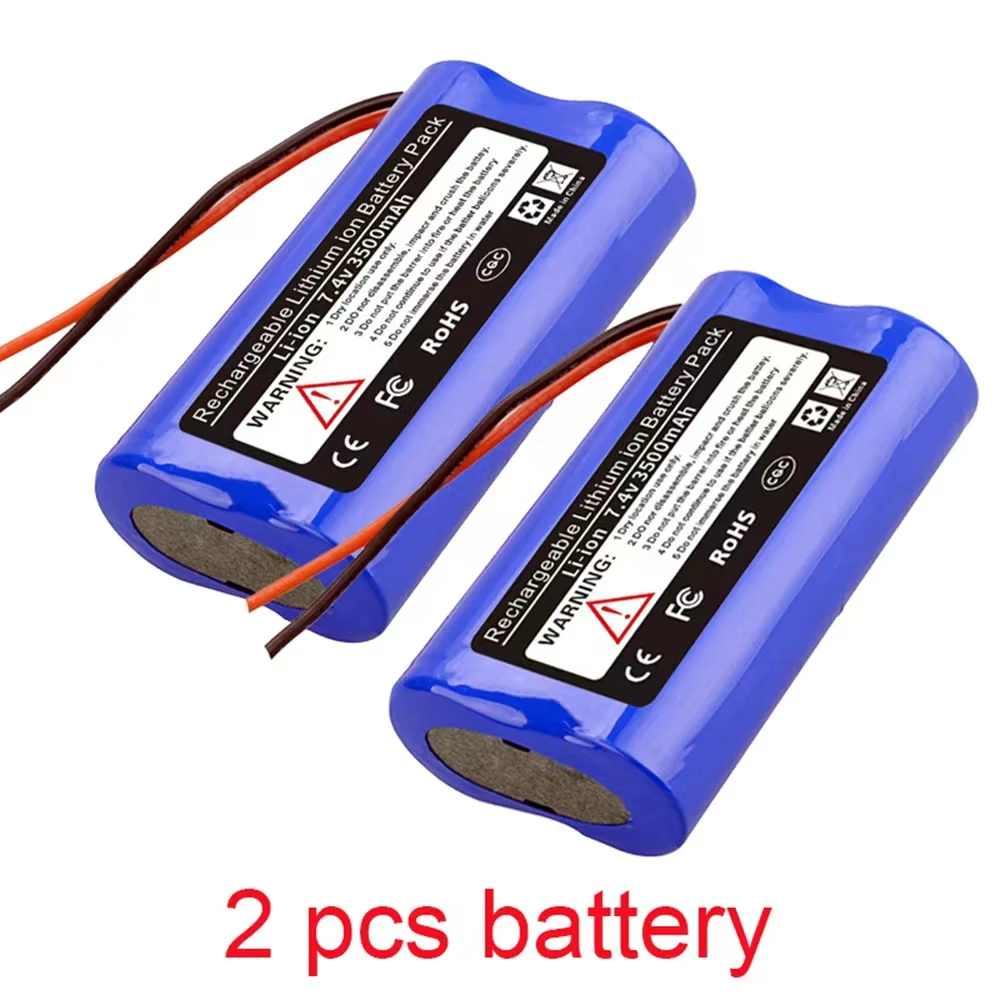 Akumulator litowo-jonowy 18650 7,4 V 3500 mAh z płytką zabezpieczającą PCB: Niebieski