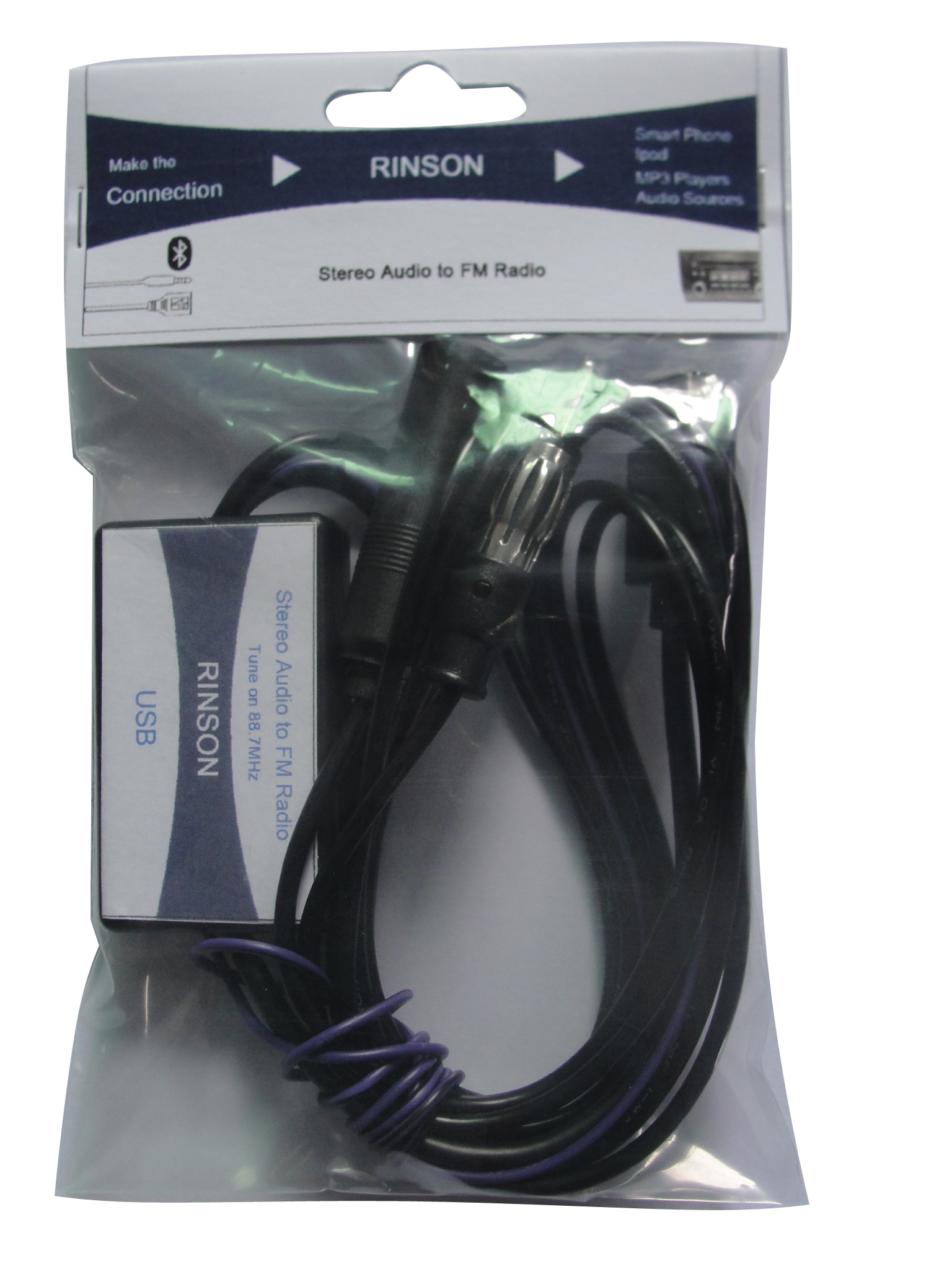 FM Bypass Modulator Wired With USB input Music