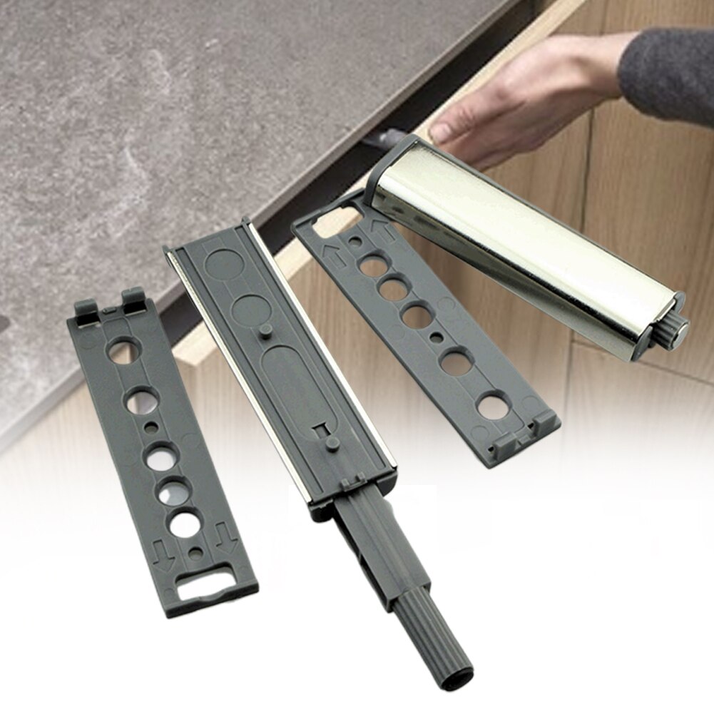 10pcs Push To Open Drawer Hinges Kitchen Magnetic Door Catch Latch Cabinet Home Furniture With Screws Cupboard Stainless Steel