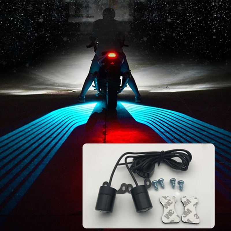 Moto lumière Moto Flexible ange aile lumière LED Moto lampe décorative bande lampe pour vélo Moto accessoires
