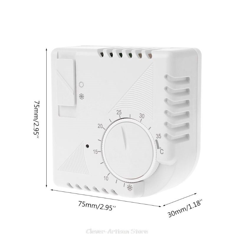 Universal Room Thermostat Energy Save Mechanical Temperature Controller w Switch Au 21 20