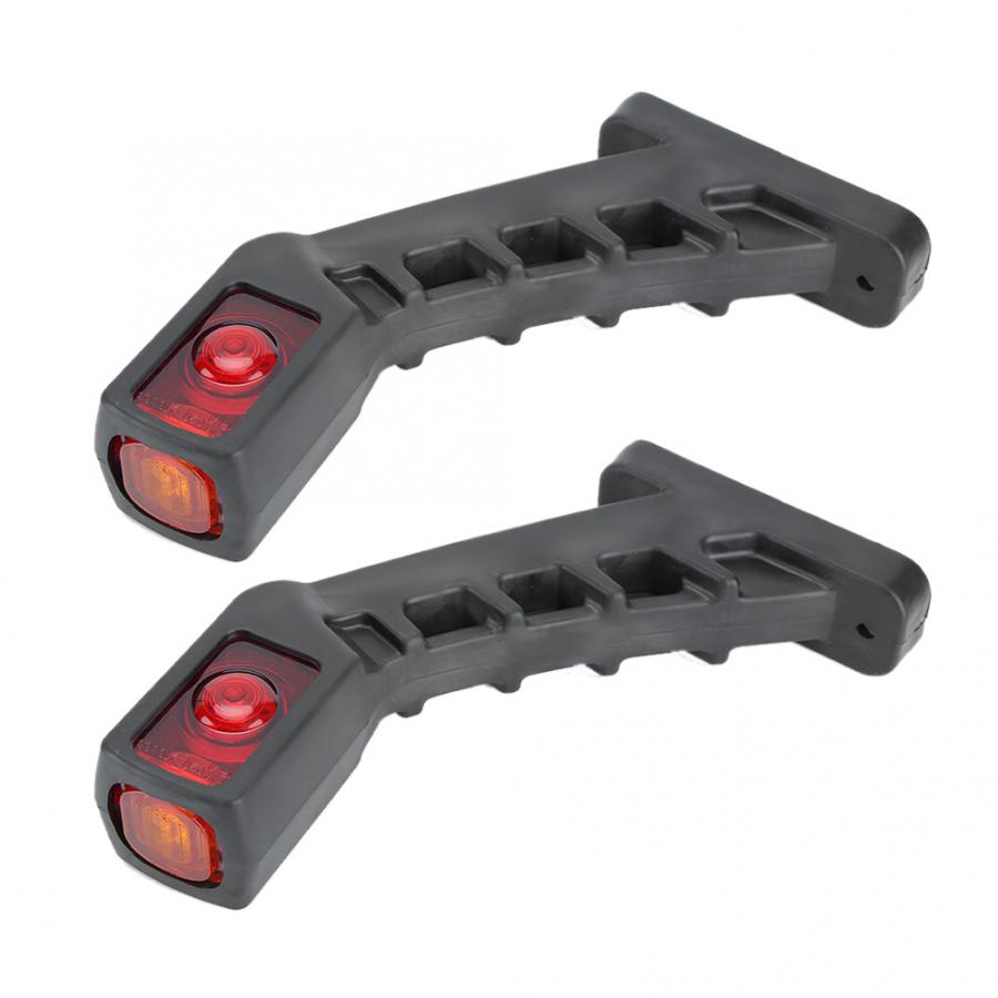 2 PCS Side Arm Light LED Indicator Waist Lamp for Truck Trailer Boat 10-30 V LED Side Signal Lamp