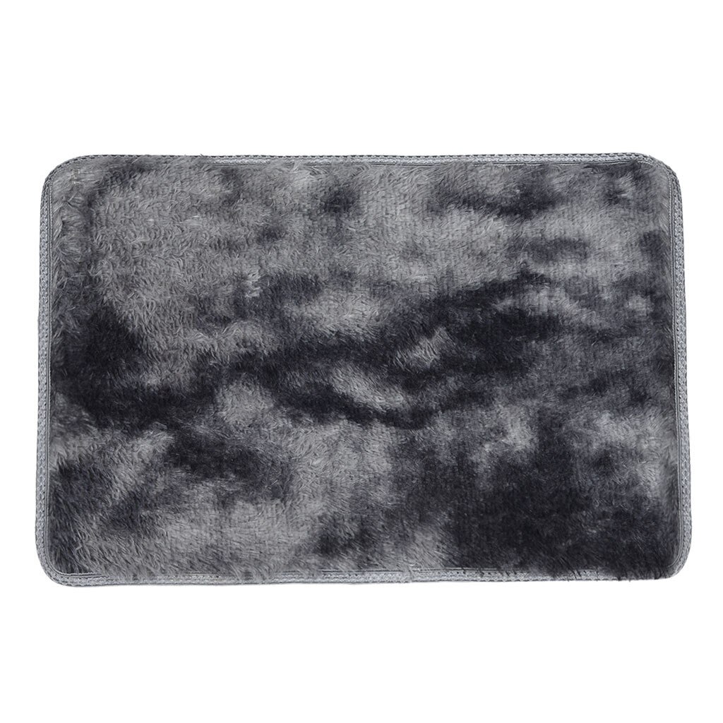 40*60cm Bath Mat Bathroom Carpet Rug Ultra Soft Shaggy Plush Bathroom Mat kitchen Door Floor tapis de bain Carpet Decor: Dark Gray