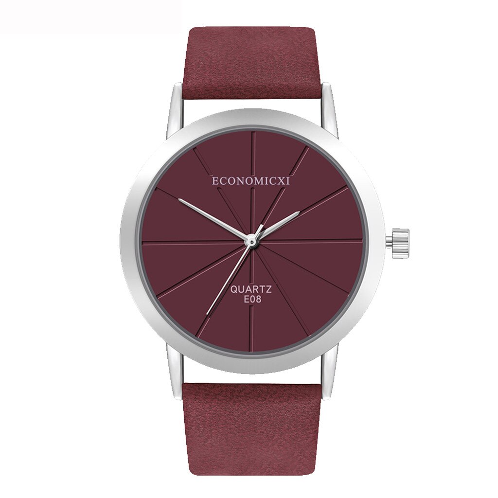 Vrouwen Mode Romeinse Cijfers Horloge Faux Leather Analoge Quartz Horloges Horloges Voor Vrouwen