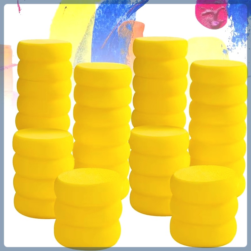 5-25 stuks multifunctionele schilder aardewerk ambachtelijke spons ronde aquarel sponzen set voor schmink polymeerklei keramisch gereedschap