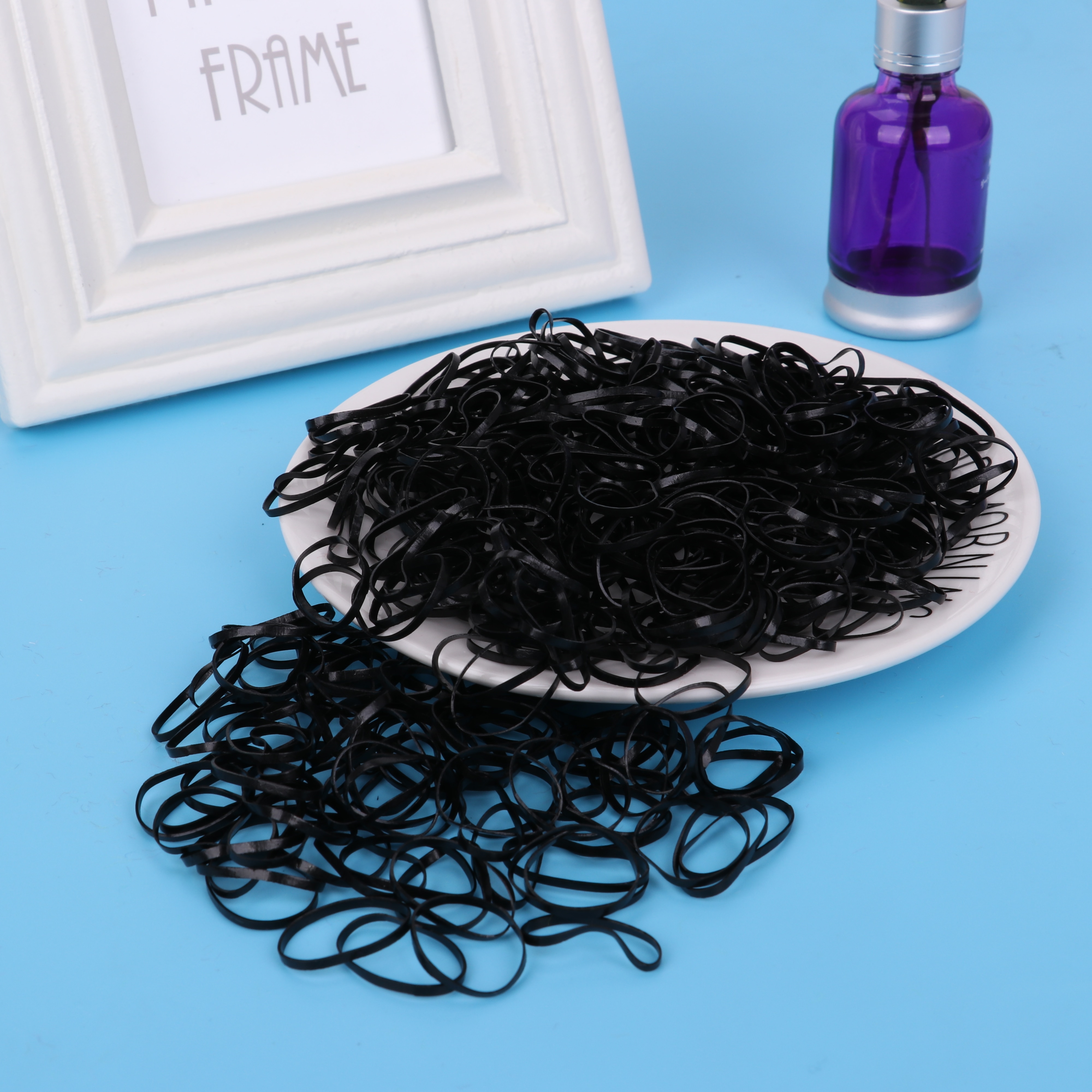 1000PCS/Lot Disposable Gum For Hair Children TPU Rubber Bands Ponytail Holder Elastic Hair Band Girls Scrunchie Hair Accessories