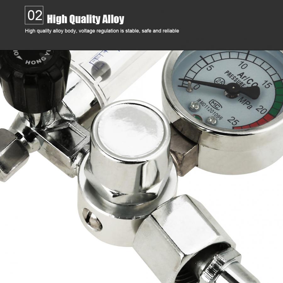 0-25MPa Argon Flow Meter Pressure Regulator Gauge For Weld Mig Tig Welding Vacuometro Digital Tyre Pressure Meter