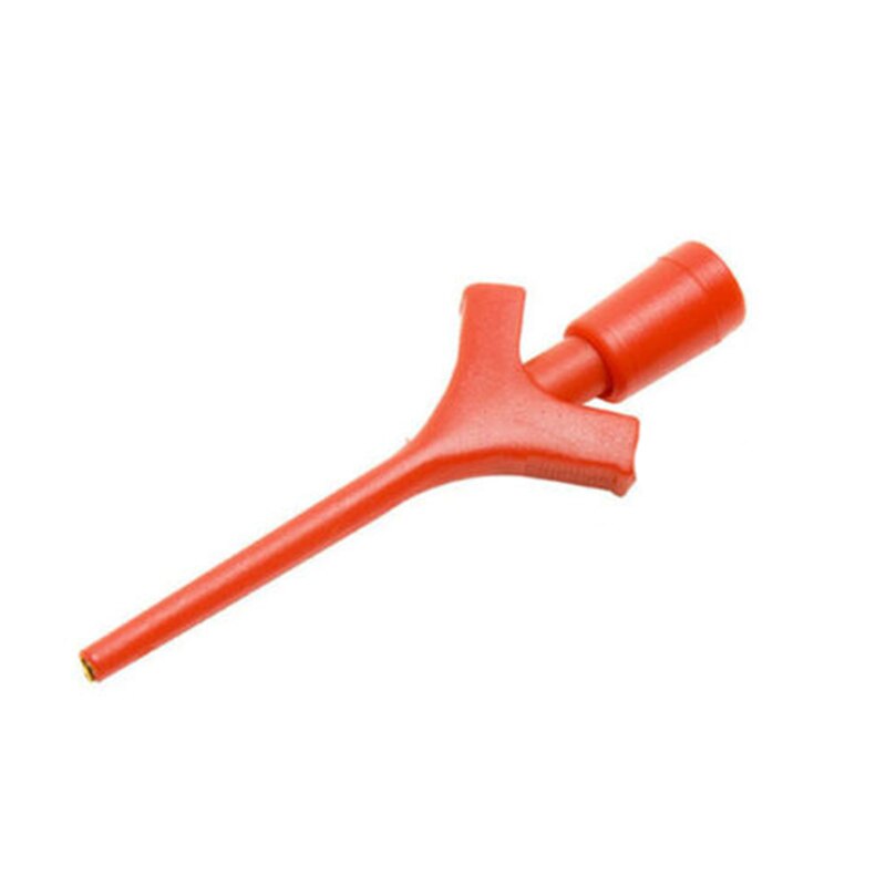 2pcs/set Mini Analyzer Grabber Test Probe SMD IC Test Hook Clip Jumper Probe Logic Analyzer Testing Accessories Red/Black#9