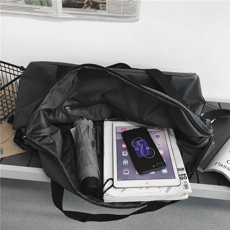 Koreaanse Ins Mannen En Vrouwen Grote Capaciteit Schoudertas Eenvoudige Uitje Bagage Tas Sport Gym bag Plunjezak Reistas