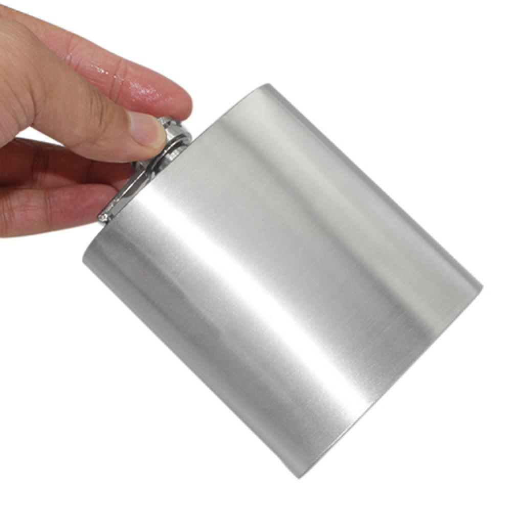 Hip Flask Pocket Stainless Steel Alcohol Wine Liquor Whiskey Screw Cap Outdoor Travel Portable Useful Drinker Bottle Drinkware
